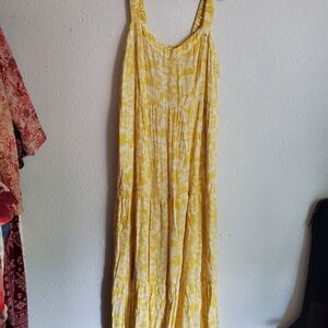 Yellow Floral Maxi Dress